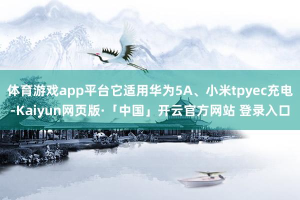 体育游戏app平台它适用华为5A、小米tpyec充电-Kaiyun网页版·「中国」开云官方网站 登录入口